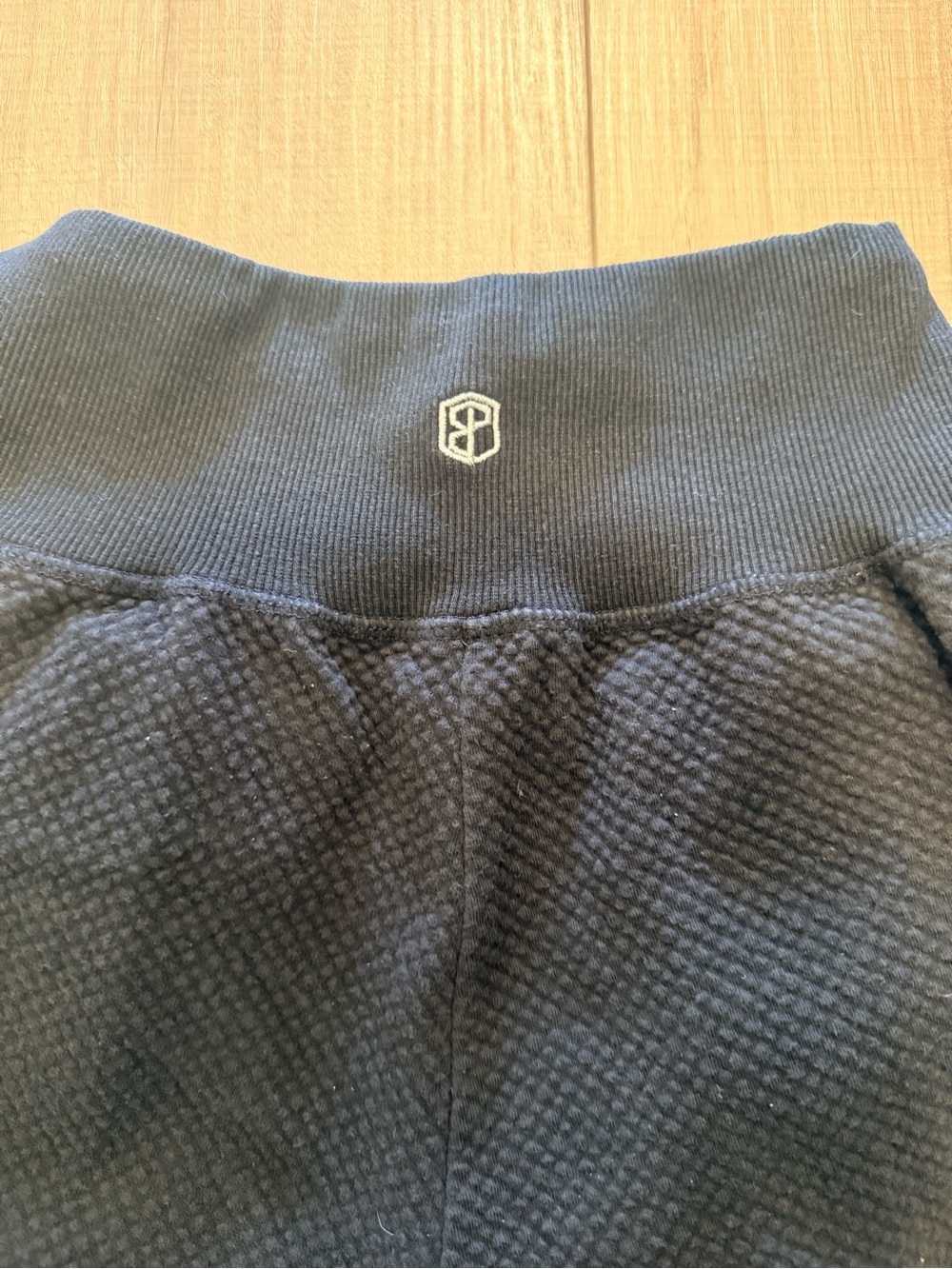 Born Primitive Black Quilted joggers with Ribbed Waistband